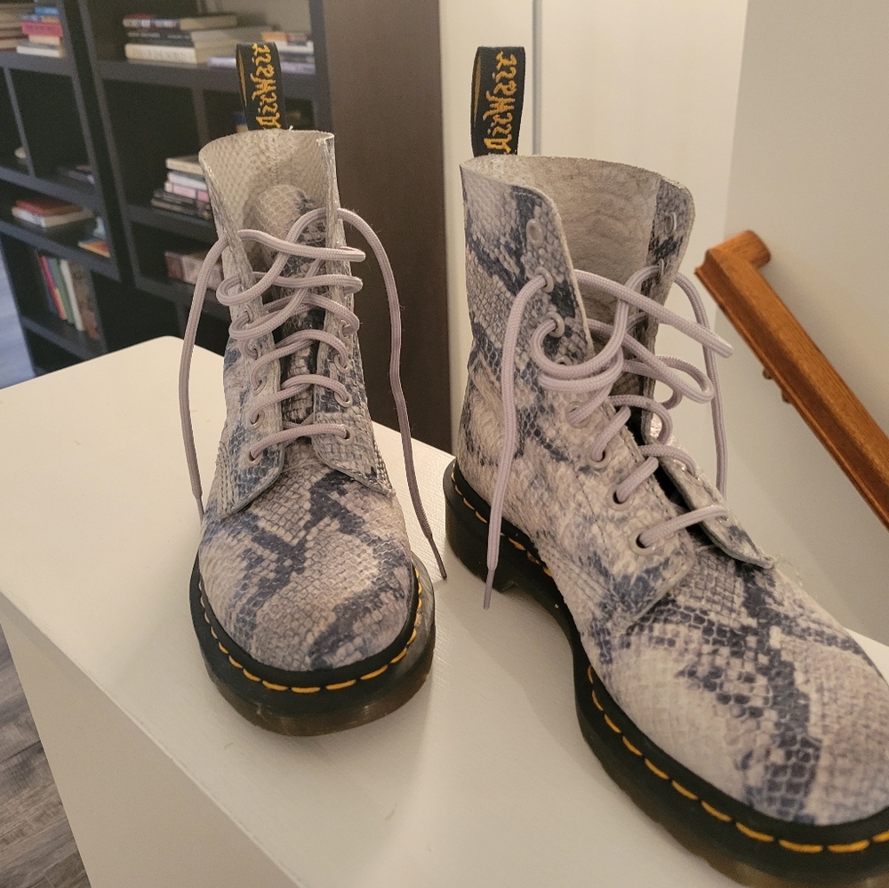 Snakeskin Doc Martens soft leather